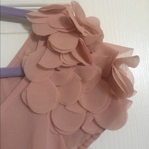 MSSP sheer blush pink top